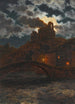 on the banks at dusk - Ivan Fedorovich Choultse — artwork view