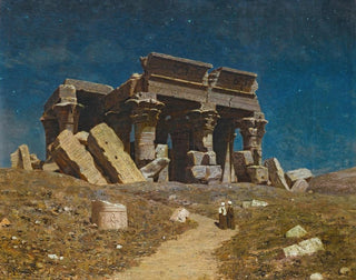 the ruined temple of Kom Ombo in Egypt - Ivan Fedorovich Choultse — artwork view