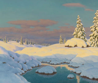 Winter Landscape Painting - Ivan Fedorovich Choultse — artwork view