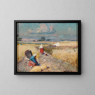 Harvest - Ivan Fedorovich Kolesnikov — framed artwork on a wall