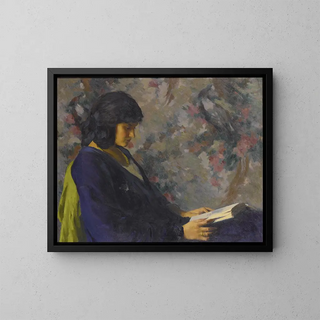 Tranquil Hour - Ivan Gregorovitch Olinsky — framed artwork on a wall