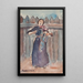 a woman playing the violin - Ivan Ivanec — framed artwork on a wall
