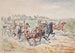 Detachment of horse artillery galloping - Ivan Ivanec — artwork view