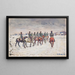 a Light Cavalry Unit approaching the village - Ivan Ivanec — framed artwork on a wall