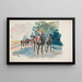 Patrouille à cheval de l'armée CK - Ivan Ivanec — framed artwork on a wall