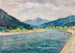 Mountain landscape painting with river - Ivan Ivanec — artwork view