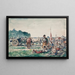 Historical scene rest of the Cossack camp - Ivan Ivanec — framed artwork on a wall