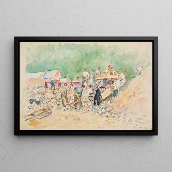 In the career - Ivan Ivanec — framed artwork on a wall