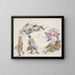 Études de personnages de fantômes et études de corps de fantômes - Ivan Ivanec — framed artwork on a wall