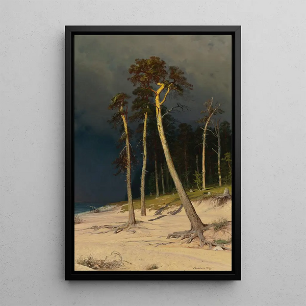 Côte sablonneuse - Ivan Ivanovich Shishkin — framed artwork on a wall