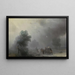Carrosse dans une tempête - Ivan Konstantinovich Aivazovsky — framed artwork on a wall