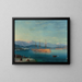 French ships leaving the Black Sea - Ivan Konstantinovich Aivazovsky — framed artwork on a wall