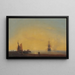 In the Roads, Evening - Ivan Konstantinovich Aivazovsky — framed artwork on a wall