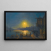Lever de Lune sur la Corne d'Or - Ivan Konstantinovich Aivazovsky — framed artwork on a wall