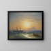 Embarkation to Ischia - Ivan Konstantinovich Aivazovsky — framed artwork on a wall
