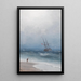 Côte orageuse - Ivan Konstantinovich Aivazovsky — framed artwork on a wall