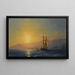 Sunset over the Sea - Ivan Konstantinovich Aivazovsky — framed artwork on a wall