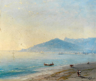 The Yalta Bay with the Magobi Mountains and Ai-Petri - Ivan Konstantinovich Aivazovsky — artwork view