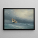 The Storm Rises - Ivan Konstantinovich Aivazovsky — framed artwork on a wall