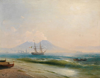 View of Mount Vesuvius - Ivan Konstantinovich Aivazovsky — artwork view
