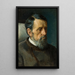 Portrait of a Man - Ivan Kramskoi — framed artwork on a wall