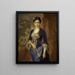 Portrait painting of Princess Maria G. Rayevskaya - Ivan Makarov — framed artwork on a wall