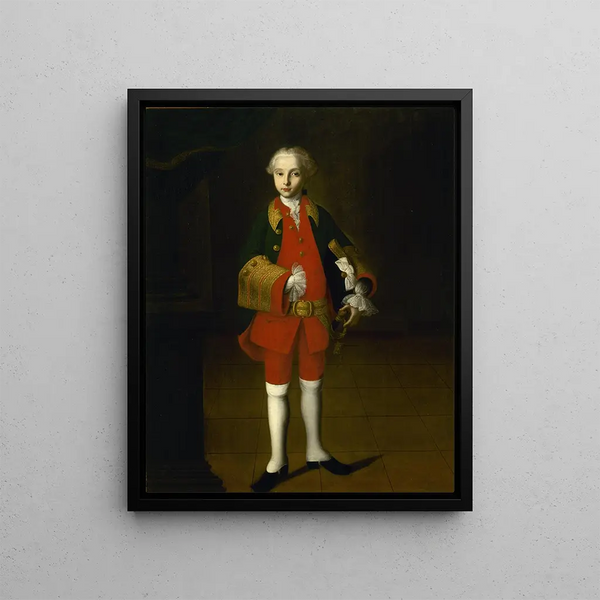 Portrait painting of William George Fairmore - Ivan Vishnyakov — framed artwork on a wall