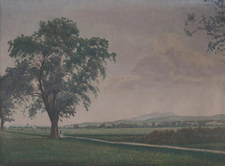 Landscape painting near the village of Prbovce - Ivan Rabuzin — artwork view