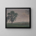 Landscape painting near the village of Prbovce - Ivan Rabuzin — framed artwork on a wall