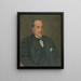 Portrait of Dr Medveckho - Ivan Abota — framed artwork on a wall