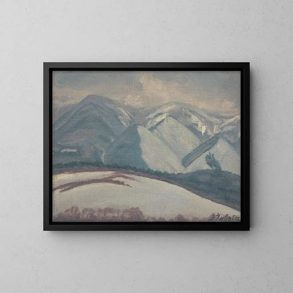 Snowy Mountains - Ivan Rabuzin — framed artwork on a wall