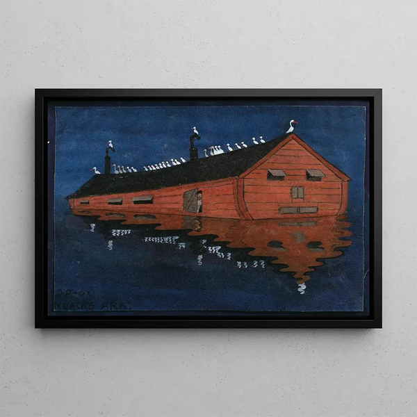 L'Arche de Noé - Ivar Arosenius — framed artwork on a wall