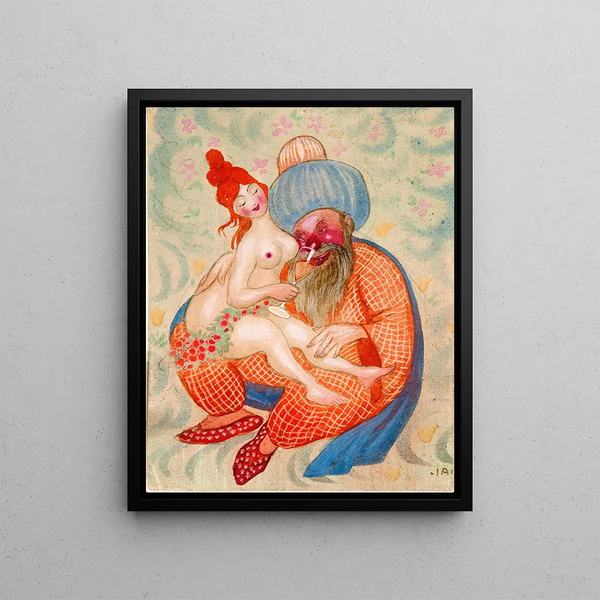 The Turk in Paradise - Ivar Arosenius — framed artwork on a wall
