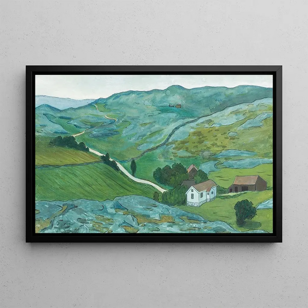 Terre dévastée - Ivar Arosenius — framed artwork on a wall