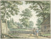Landscape with Two People Near a Farm - Izaak Schmidt — artwork view