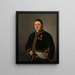 Portrait painting of Inspector General A. F. Goudriaan - Izaak Schouman — framed artwork on a wall