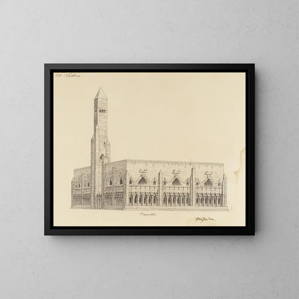 Project for the Town Hall - JAG Acke — framed artwork on a wall