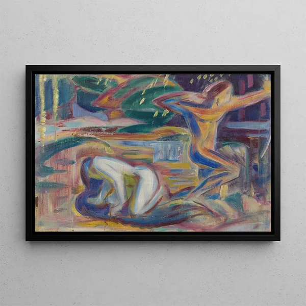 Pré-étude pour la guerre - JAG Acke — framed artwork on a wall