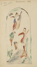 Study of composition with two floating angels - J A Jerichau — artwork view