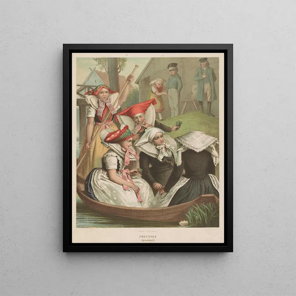 Prussian Spreewald Painting - Jean-Sébastien Bach — framed artwork on a wall