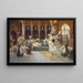 A Harem Dance - Jean-Gabriel Delincourt — framed artwork on a wall
