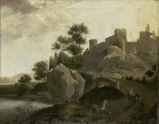 Italian landscape painting - Johann Georg Schieblius — artwork view