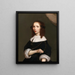 Portrait of a lady - J. P. van Wyck — framed artwork on a wall