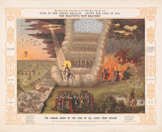 L'enfant-nation of God carried by the white horse, July 4, 1776, type of the coming messiah - J.T. Wilson — artwork view