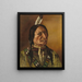 Plains Indians Painting - J. W. Bradshaw — framed artwork on a wall