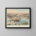 General view of New York - J Bachmann — framed artwork on a wall