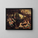 Apollon and Artemis killing Niobe's children - J Charbonnier — framed artwork on a wall