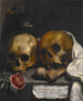 Vanitas still life painting - J. Falk — artwork view
