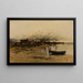 Rivage with cottages - J H Anderson — framed artwork on a wall