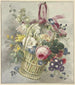 a Bouquet of flowers in a hanging basket - J. H. van Loon — artwork view